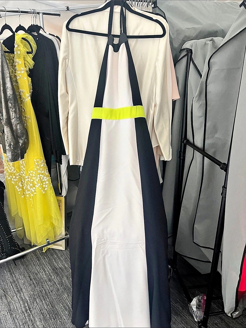 Vince Camuto Color Block Maxi Dress Size 6 Like New